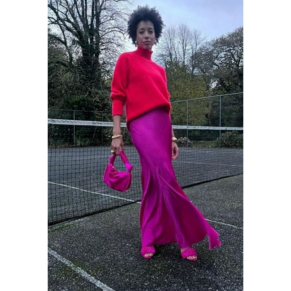 J.Crew Collection drapey slip skirt in featherweight satin - Picture 7 of 12